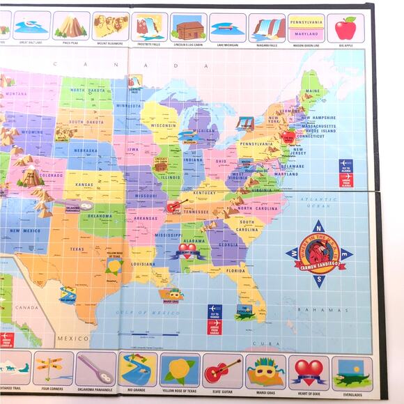 Where in the USA is Carmen Sandiego? Board Game Complete University Games 1993 - Picture 7 of 7